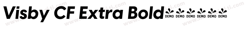 Visby CF Extra Bold字体转换